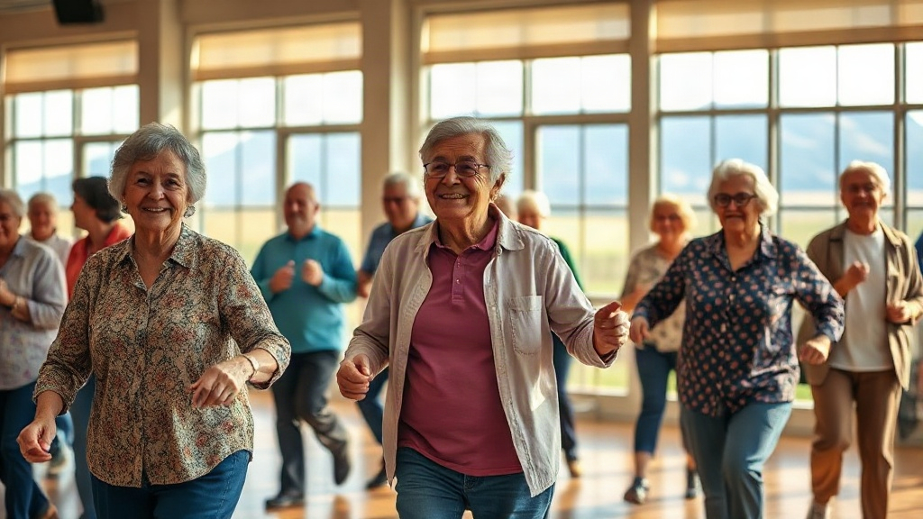 Bow Valley 55+ Club members together (AI-generated illustration, demo only)