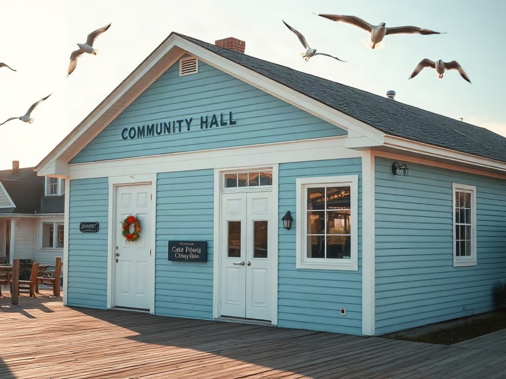 The Harbourview Seniors Centre building in Halifax (AI-generated illustration, demo only)