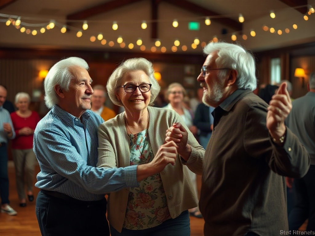 Maplewood Seniors Society activities (AI-generated illustration, demo only)