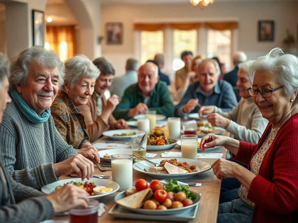 Prairie Neighbours Seniors Club activities (AI-generated illustration, demo only)